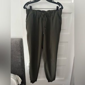 Olive Lululemon athletic jogger. Size 8.